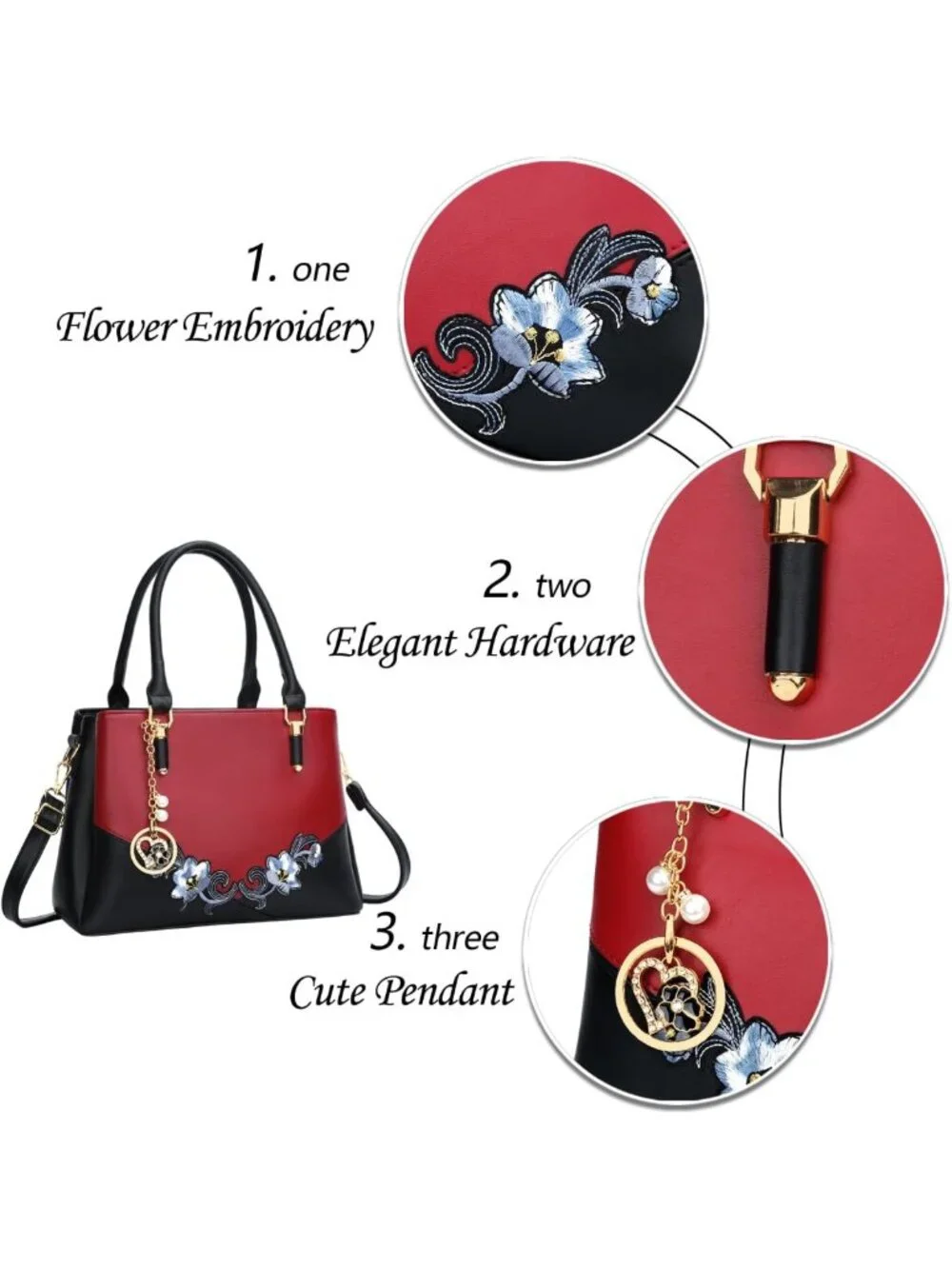 Stylish PU Leather Satchel Bag for Women - Chic Top Handle Handbag, Versatile